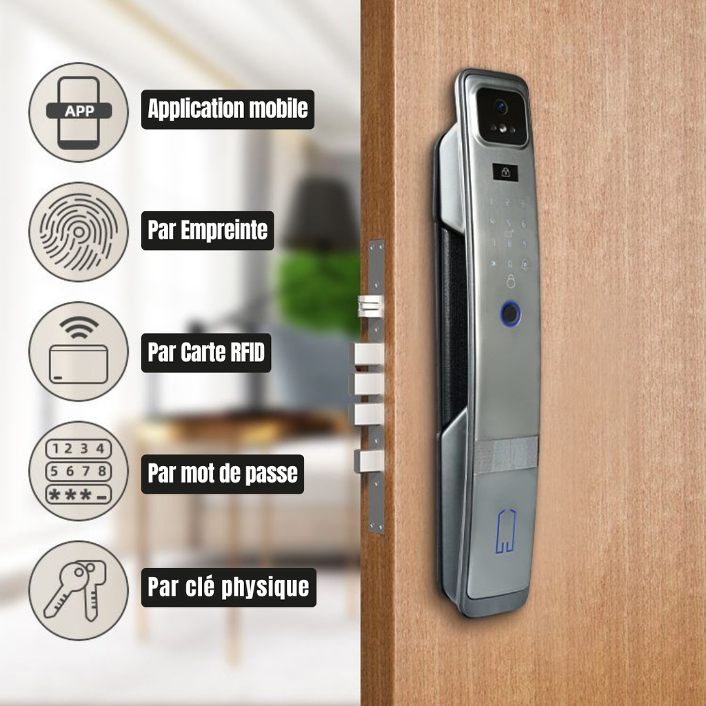 Serrure Intelligente 3LOQ-H20P avec Caméra et Ecran